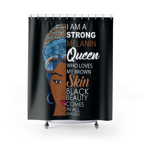 Melanin Queen Shower Curtains - Celebrate Black Girl Magic