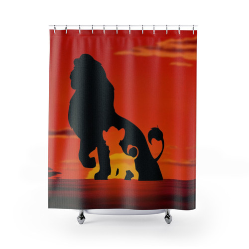 The Lion King Shower Curtains featuring Simba and Mufasa