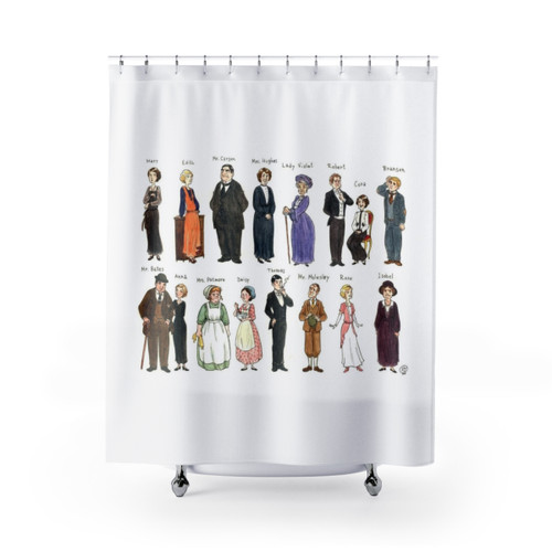 Downton Abbey Character Portraits Shower Curtains