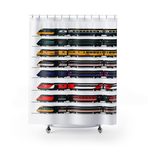 Intercity 125 HST Locomotives Shower Curtain