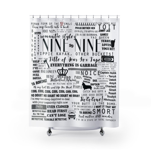 Brooklyn Nine-Nine Shower Curtains with Memorable Quotes