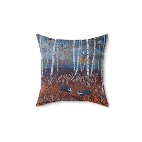 Autumn Woods Badger Pillow