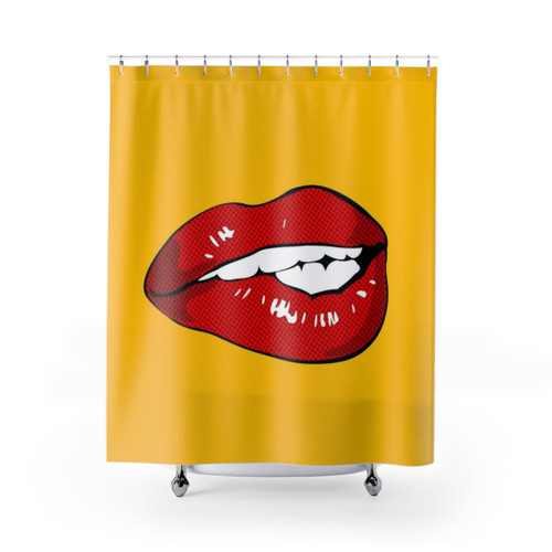 Sexy Lips Pop Art Shower Curtain