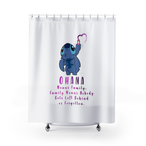 Lilo and Stitch Ohana Shower Curtains