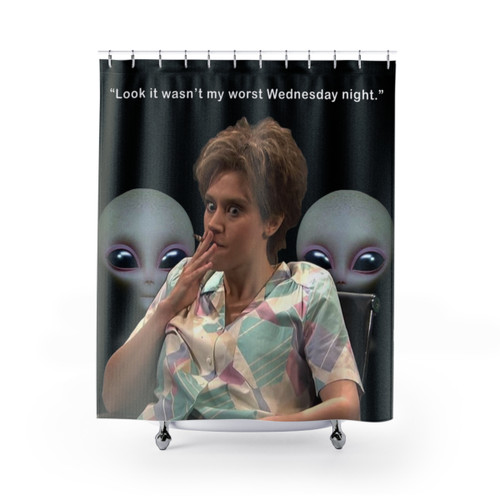 Kate McKinnon Aliens Shower Curtains