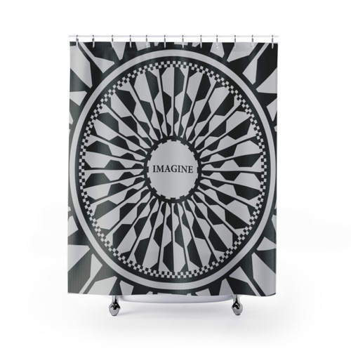 Imagine Memorial Shower Curtains featuring The Beatles album art