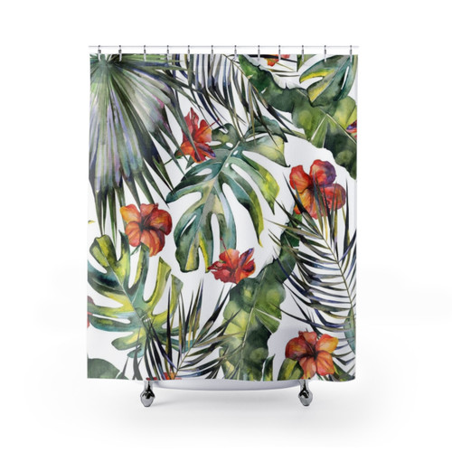 Tropical Garden Shower Curtains