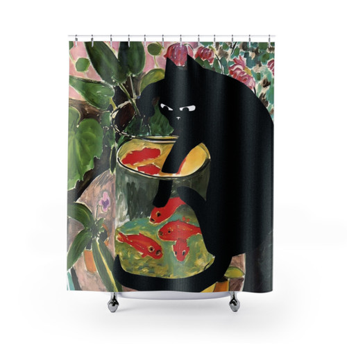 Matisse Goldfish and Cat Shower Curtain