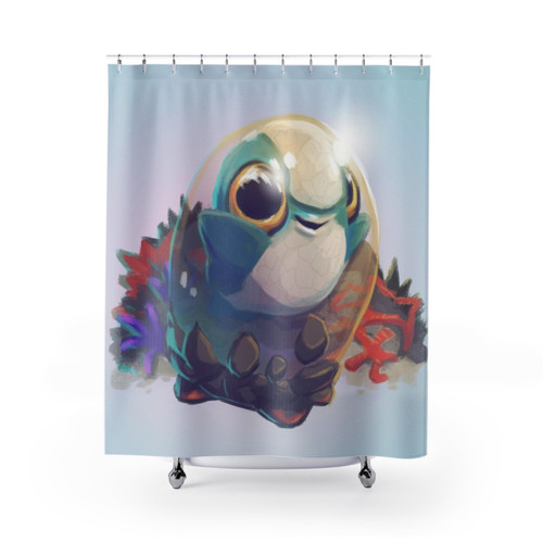 Cuddlefish Baby Subnautica Shower Curtains