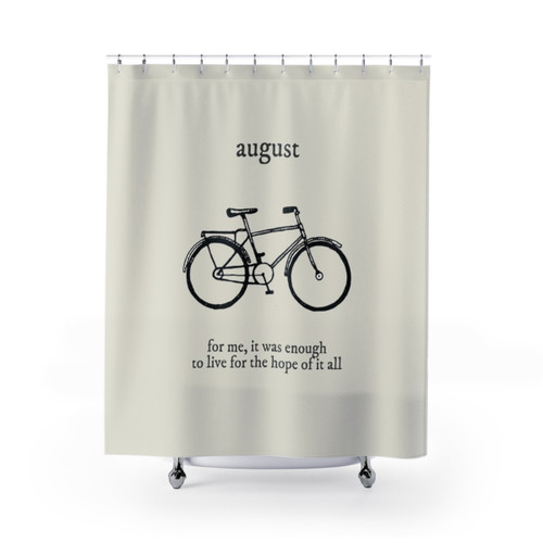 August Shower Curtains featuring Taylor Swift Folklore theme