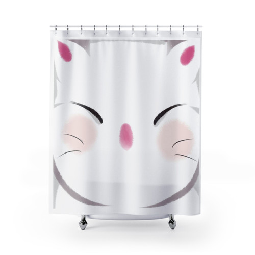 Moogle Inspired Shower Curtains for Final Fantasy 14 Fans