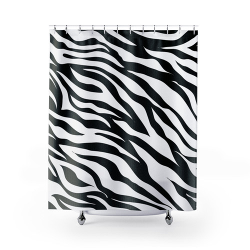 Zebra Print Shower Curtain
