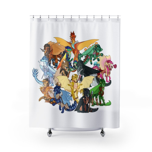 Wings of Fire Characters Shower Curtain