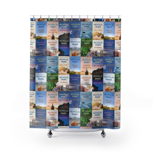Nicholas Sparks Book Cover Shower Curtains