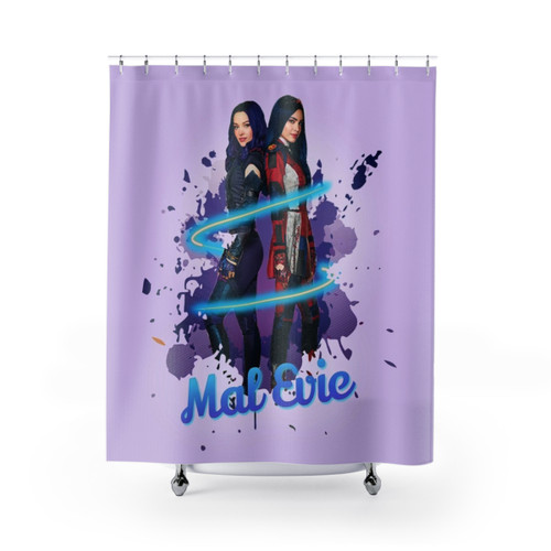 Descendants 3 Mal and Evie Forever Shower Curtain