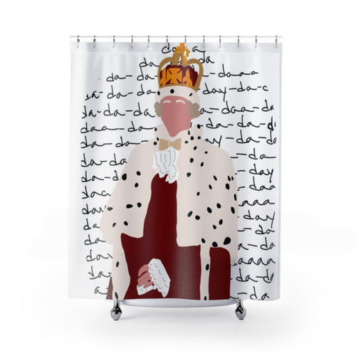 Hamilton King George Themed Shower Curtains