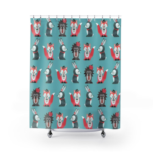 Dark Bunker Wallpaper Shower Curtains