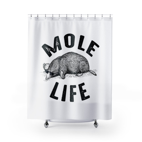 Mole Meme Shower Curtain