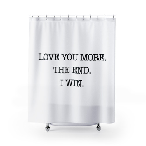 Love Quote Shower Curtains