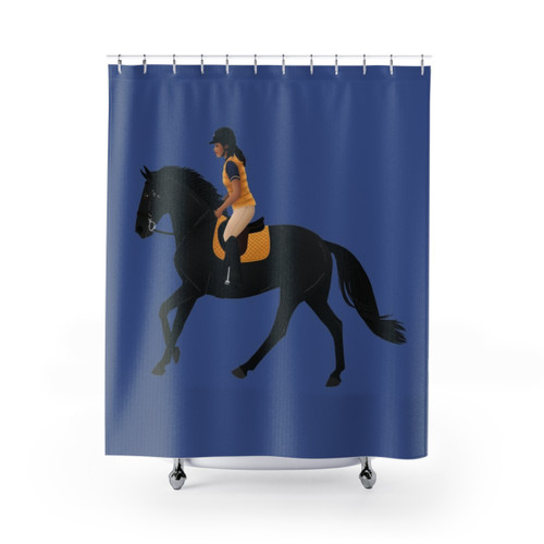 Zoe and Raven Equine Rampaige Shower Curtains