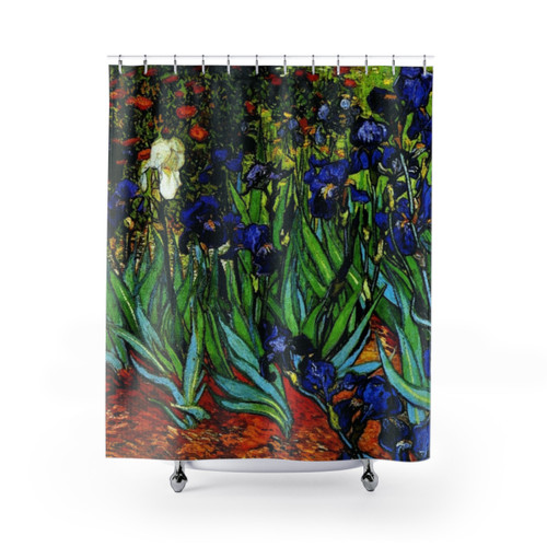 Irises Van Gogh Inspired Shower Curtains