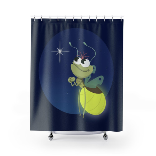 Cute Couple Raymond and Evangeline Shower Curtain