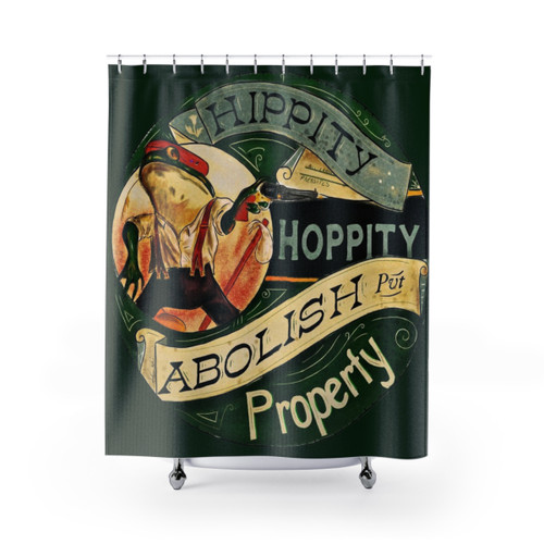 Anarchist Frog Shower Curtains - Vintage Inspired Bathroom Decor