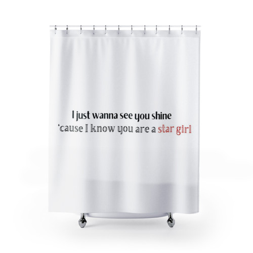 Stargirl Shower Curtains with XO Design