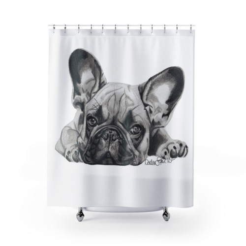 French Bulldog Shower Curtain