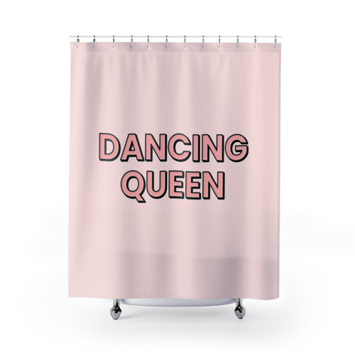 Pink Dancing Queen Shower Curtain