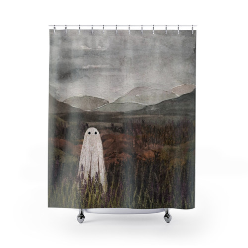 Heather Ghost Scottish Shower Curtains