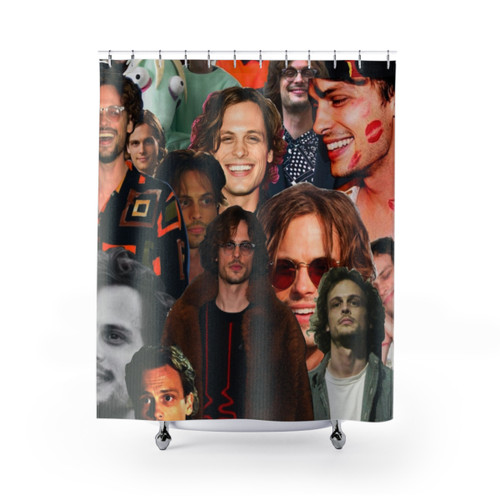 Matthew Gray Gubler Collage Shower Curtains