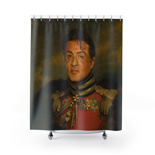 Sylvester Stallone Replaceface Shower Curtain