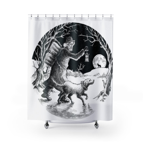 Where Shall the 'Nighted Showman Go? Shower Curtains