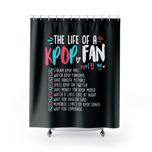 K-Pop Fan Shower Curtains