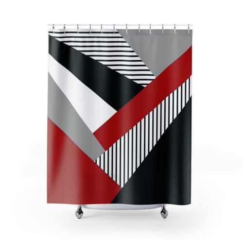 Colorful Geometric Shower Curtain