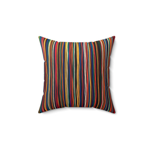 Abstract Stripes Fine Lines Pillow