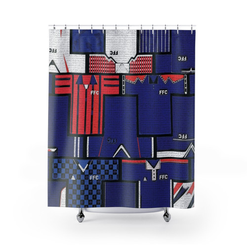 Falkirk FC Soccer Themed Shower Curtain