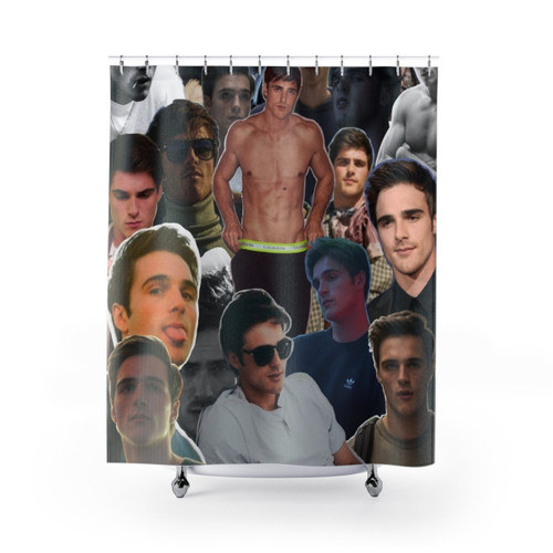 Jacob Elordi Collage Shower Curtains