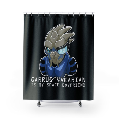 Mass Effect Garrus Vakarian Shower Curtains