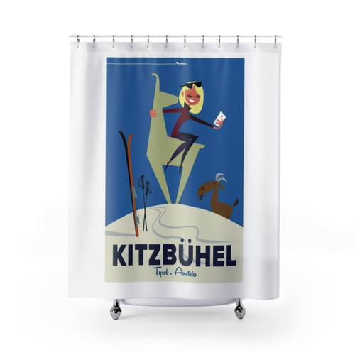 Kitzbuhel Shower Curtains - Austrian Alps Mountain Decor