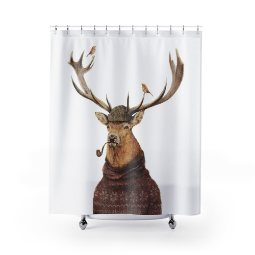 Retro Wild Animal Shower Curtain