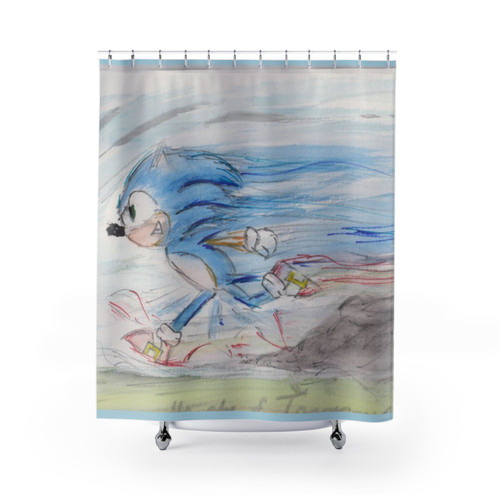 Sonic the Hedgehog shower curtain
