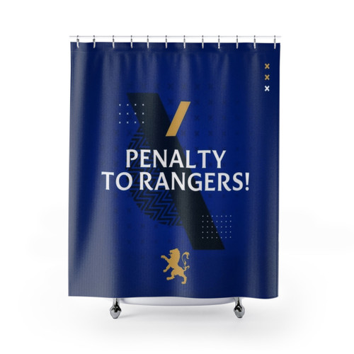 Penalty to Rangers Themed Shower Curtain