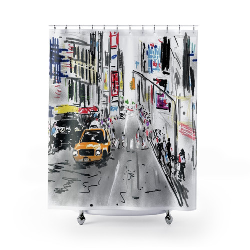 New York City Skyline Shower Curtain