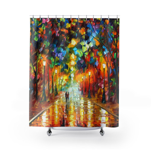 Leonid Afremov Shower Curtains - Farewell to Anger