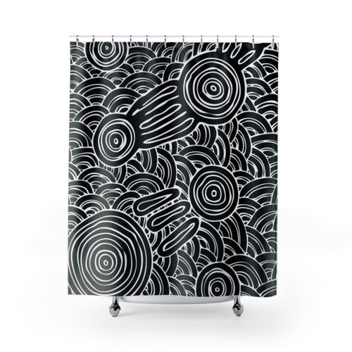 Authentic Aboriginal Art Shower Curtain