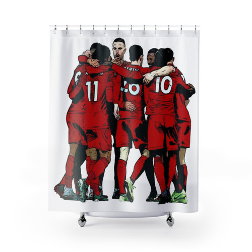 Liverpool FC Team Celebration Shower Curtains
