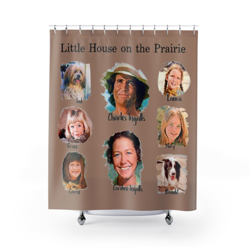 Little House on the Prairie Themed Shower Curtain