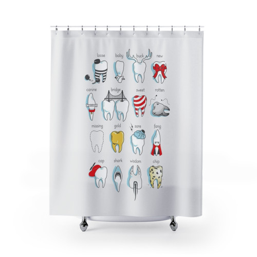 Dental Definitions Shower Curtains - Funny & Cute Bathroom Decor